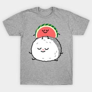 Watermelon and sushi couple T-Shirt